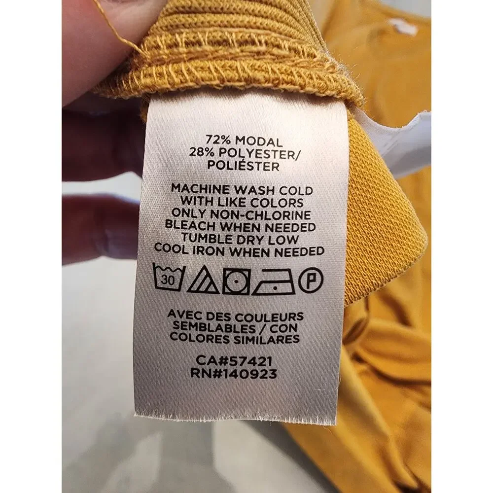 Lou & Grey Women's V-Neck Pocket Dress Sunflower Yellow Summer - Picture 12 of 13